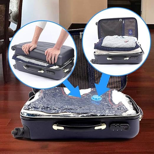 5 Pcs Vacuum Seal Storage Bags With Pump