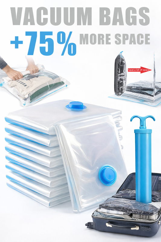 5 Pcs Vacuum Seal Storage Bags With Pump