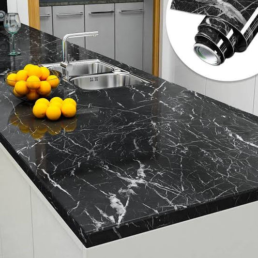 Self Adhesive Marble Sheet For Kitchen, Cupboard, Wall (60 X 200 Cm)